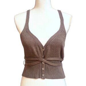 Pilcro Taupe Knit Wrap Tank – NWT | Anthropologie | Women’s Large